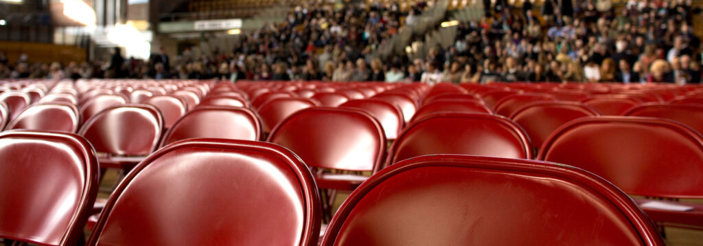 Red theater seats